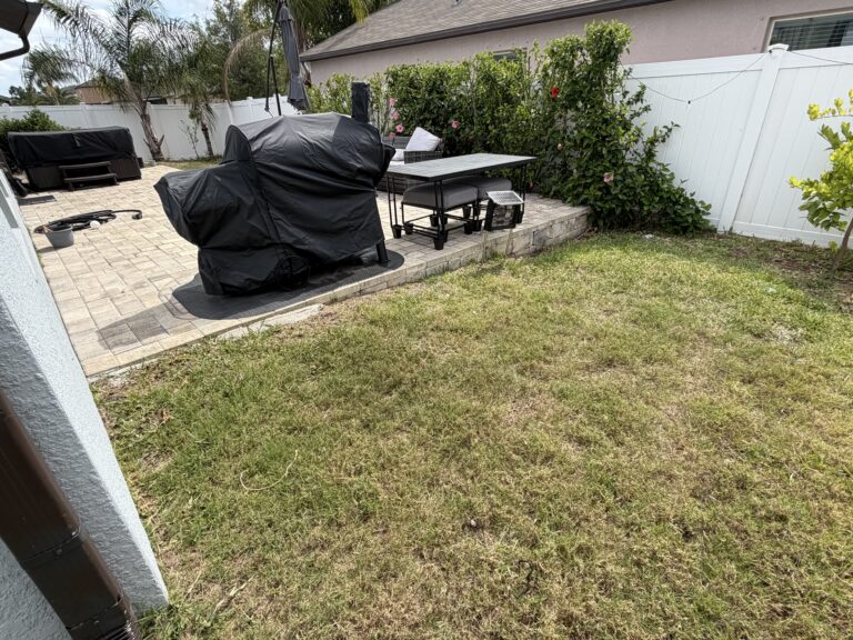 Before Pic Paver Extension